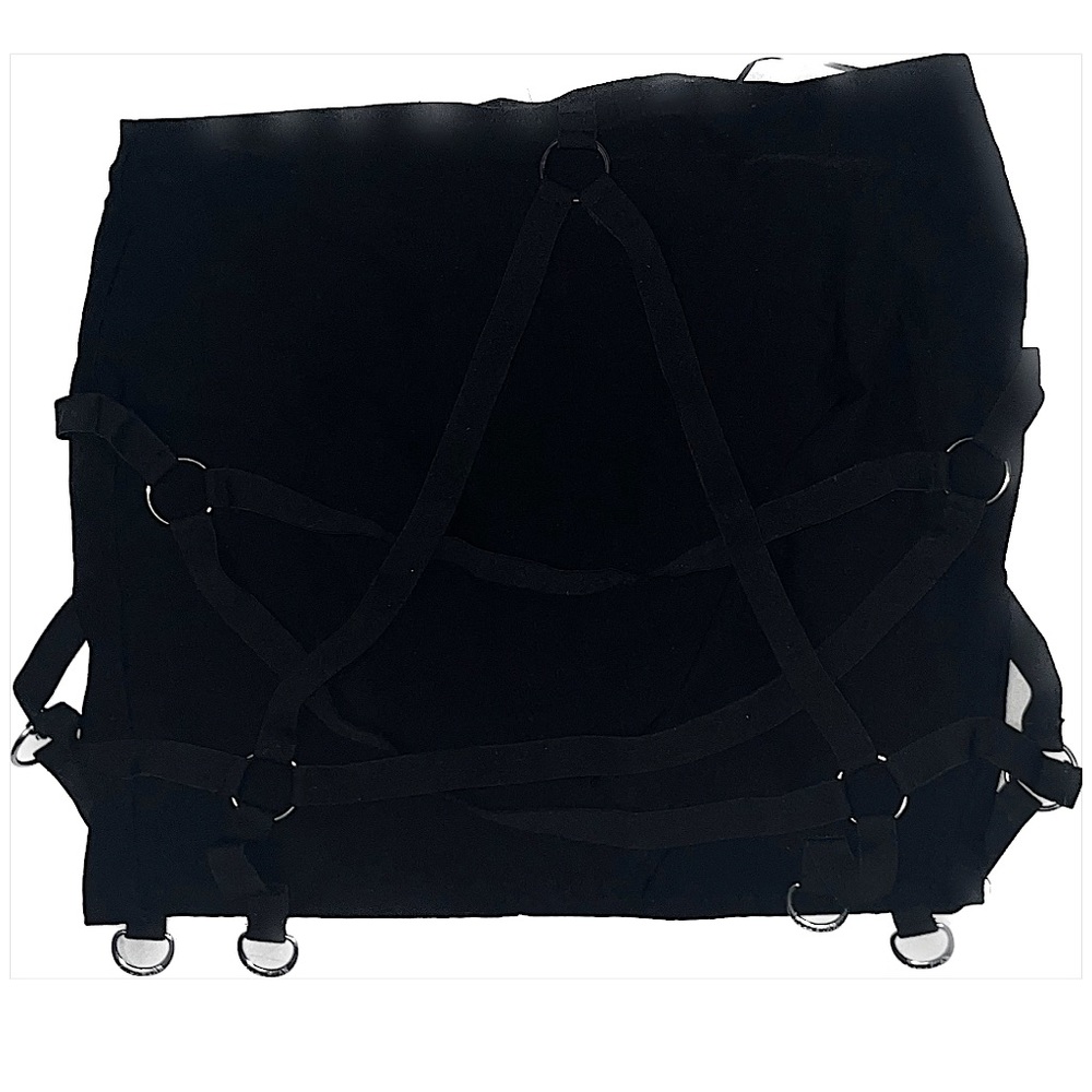 Black harness Kill Star mini skirt